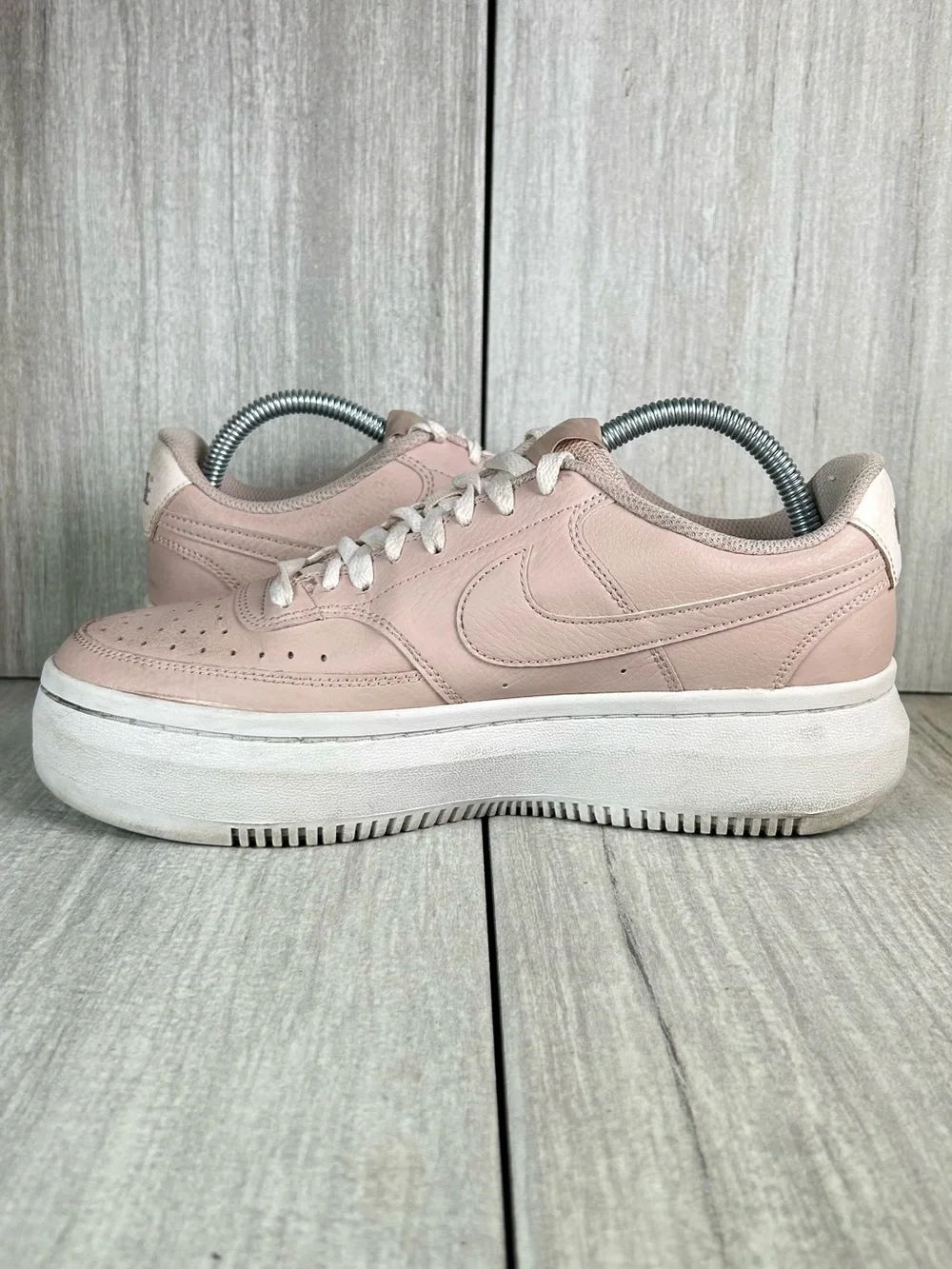 Nike Court Vision Alta LTR Soft Pink Chunky Platform Sneaker Women’s Size 9.5